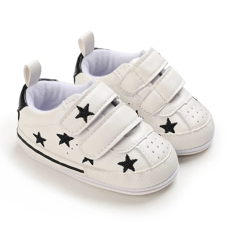Spring and Autumn Style 0-1 Year Old Baby Rubber Sole Boys Girls Walking Shoes