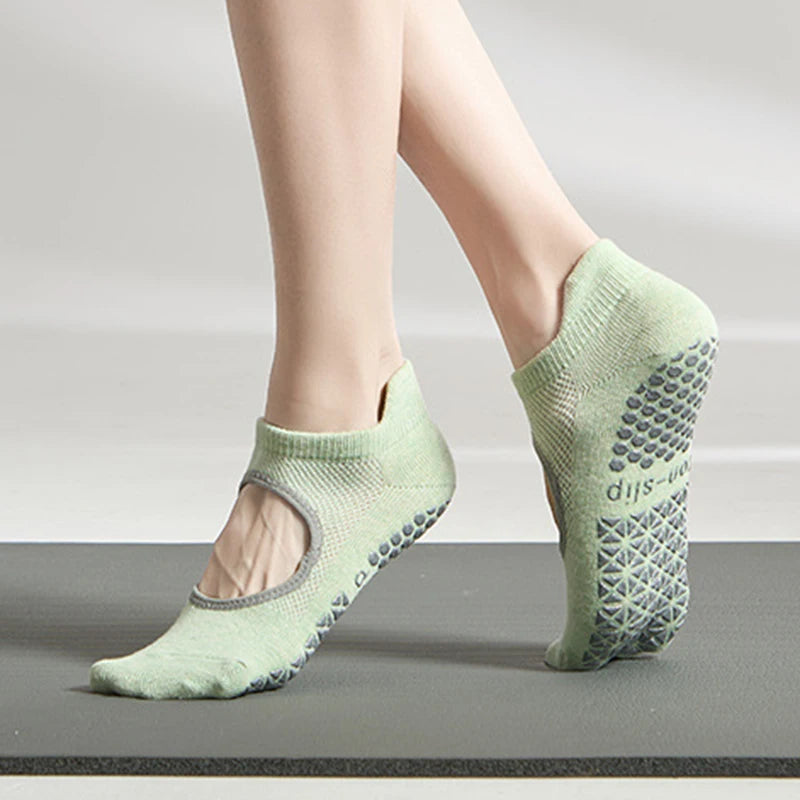 Yoga/Pilate Silicone Non-slip Grip Low-ankle Sock