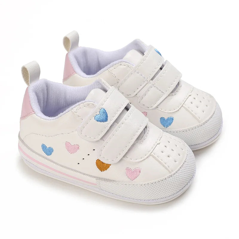 Spring and Autumn Style 0-1 Year Old Baby Rubber Sole Boys Girls Walking Shoes