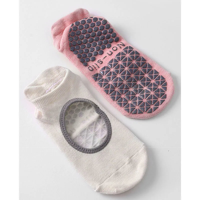 Yoga/Pilate Silicone Non-slip Grip Low-ankle Sock