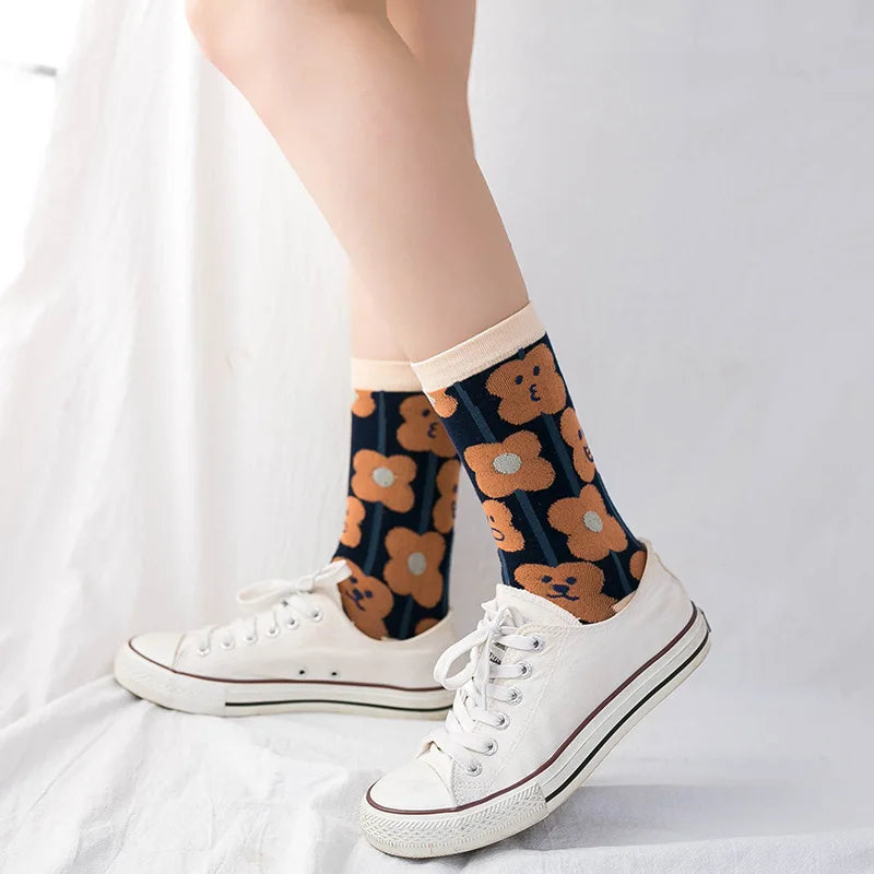 Multi pattern Women Cotton Socks