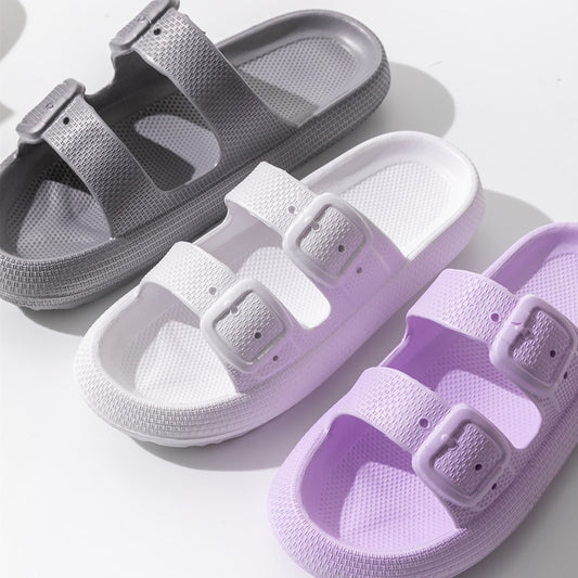 Summer Buckle Slippers for Men and Women Non-Slip